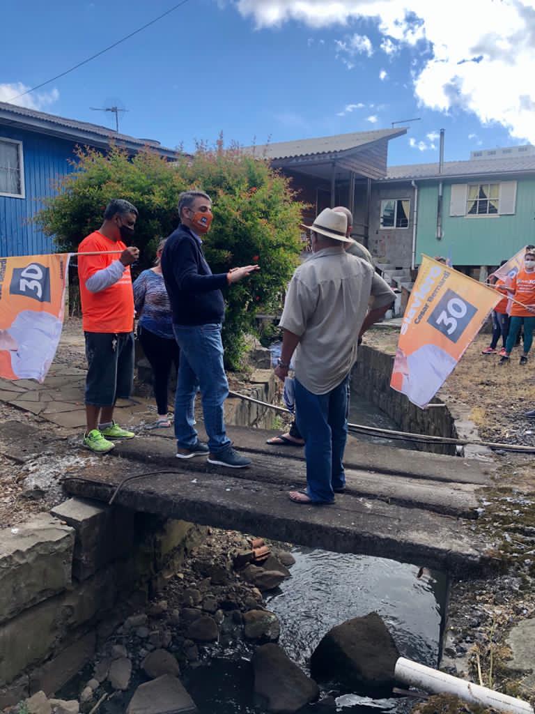 Marcelo Slaviero esteve no bairro Fátima Baixo